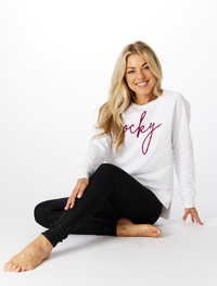 The Cocky Embroidered Sweatshirt