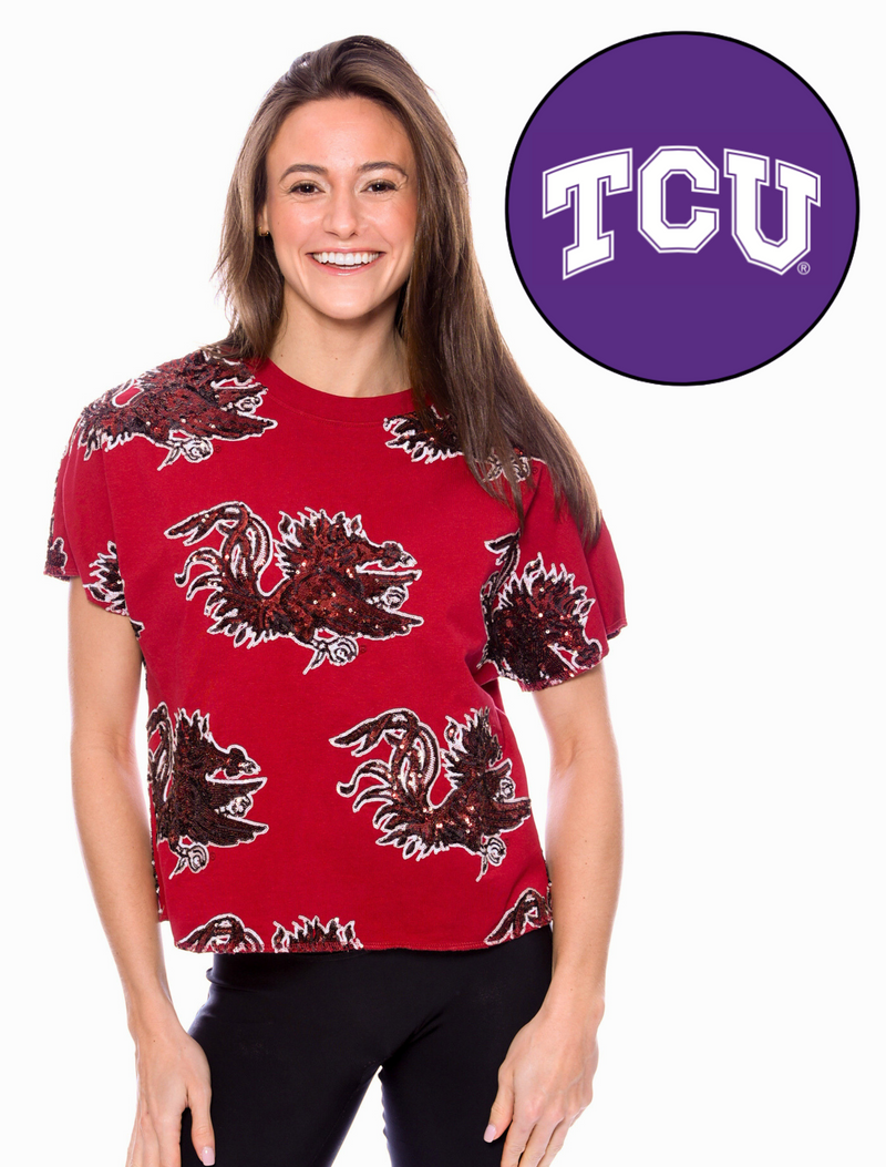 The Sequin French Terry Top TCU