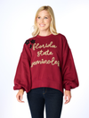 The Florida State Seminoles Glitter Script Balloon Pullover