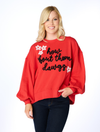 The How Bout Them Dawgs Glitter Script Balloon Pullover