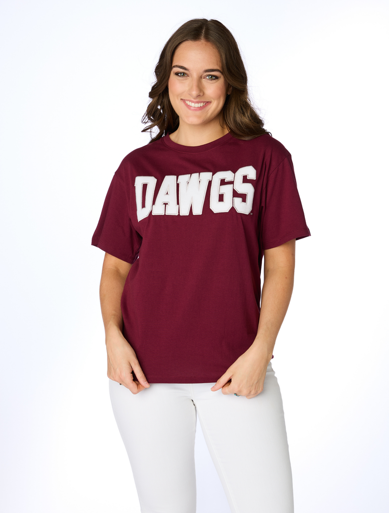 The Dawgs Varsity Boyfriend Tee | Mississippi State