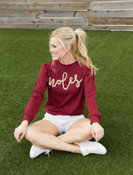 The Noles Glitter Script Long Sleeve