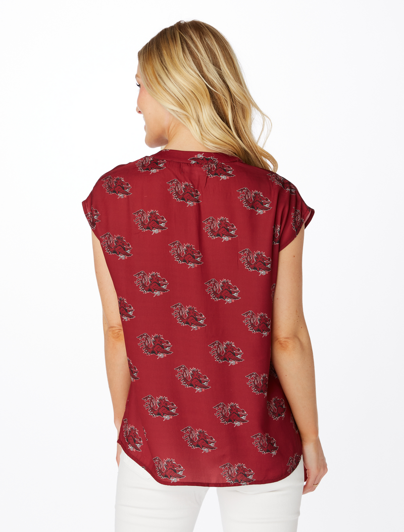 The Gamecock V-Neck Blouse