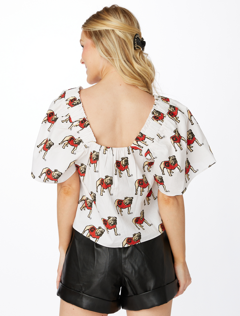 The Georgia Poplin Accent Sleeve