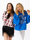 The Kentucky Glitter Script Balloon Pullover