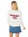 The Mississippi State Glitter Script Cardigan