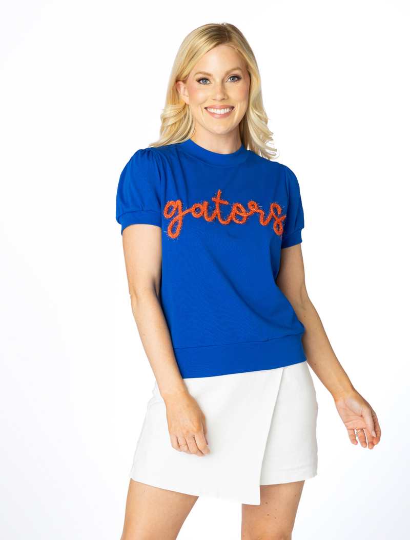 The Gators Glitter Script Short Sleeve