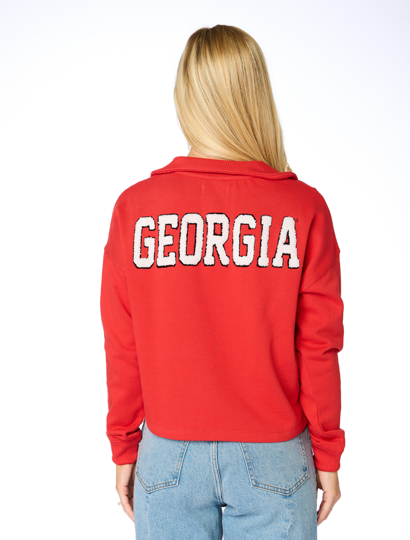 The Georgia Collared V-Neck Pullover