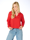 The Georgia Collared V-Neck Pullover