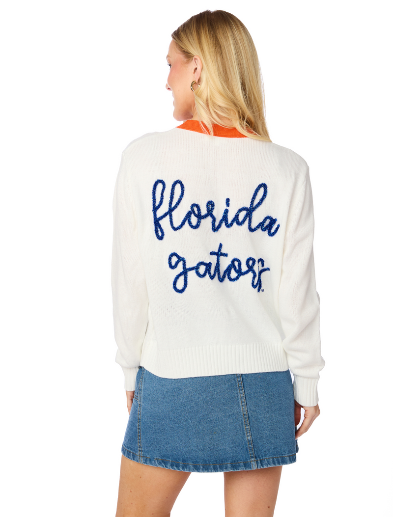 The Florida Gators Glitter Script Cardigan