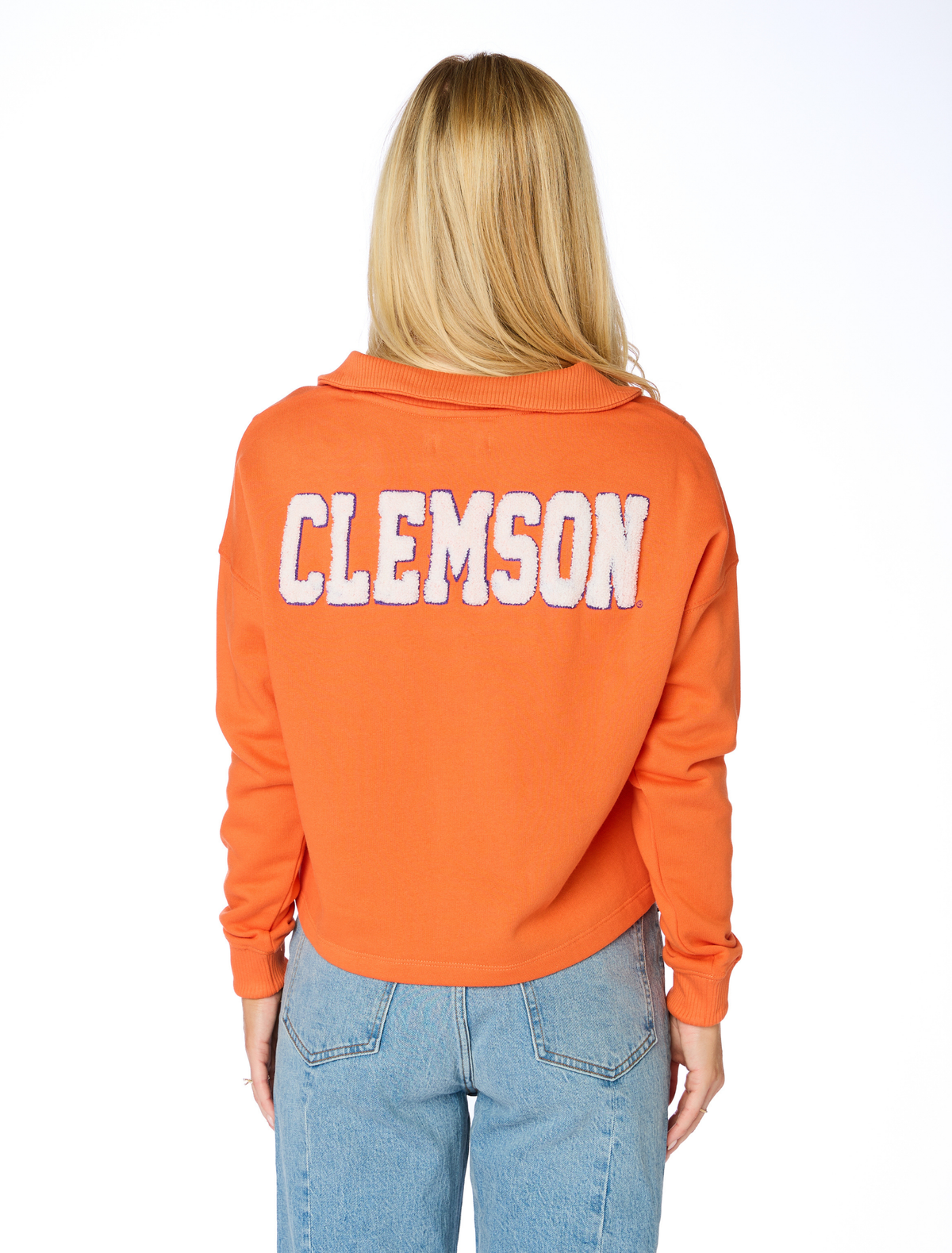 The Clemson Collared V Neck Pullover Stewart Simmons