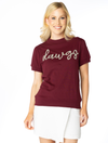 The Dawgs Glitter Script Short Sleeve | Mississippi State