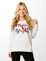 The Merry & Bright Glitter Script Sweatshirt