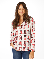 The Georgia Boots Button Up