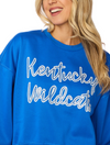 The Kentucky Wildcats Rhinestone Balloon Sleeve Pullover