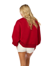 The Oklahoma Sooners Rhinestone Balloon Sleeve Pullover