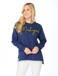 The Michigan Embroidered Pullover