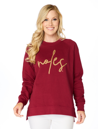 The Noles Embroidered Pullover