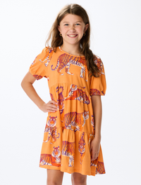 The Clemson Tigers Girls Tiered Dress