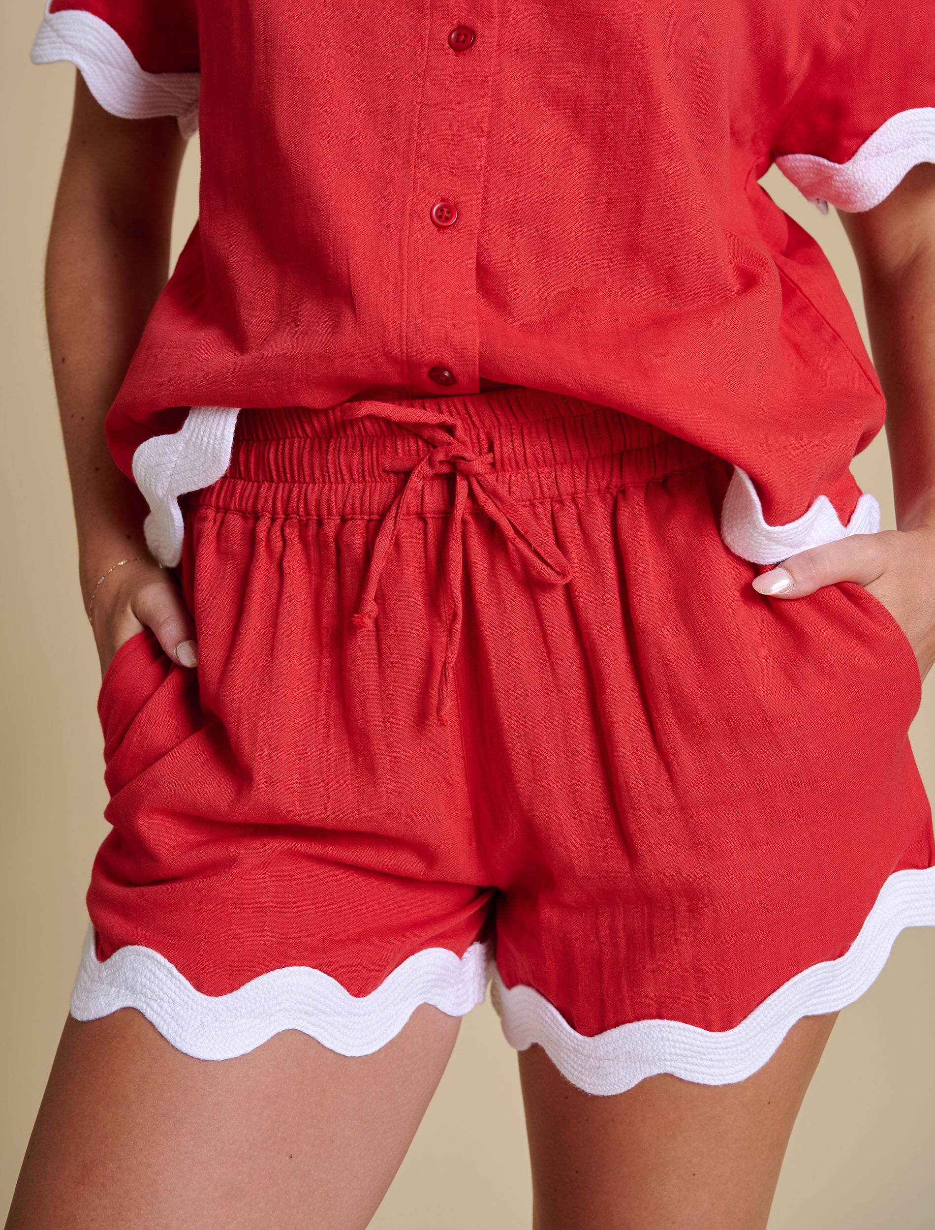 Gauze Rick Rack Shorts – Stewart Simmons