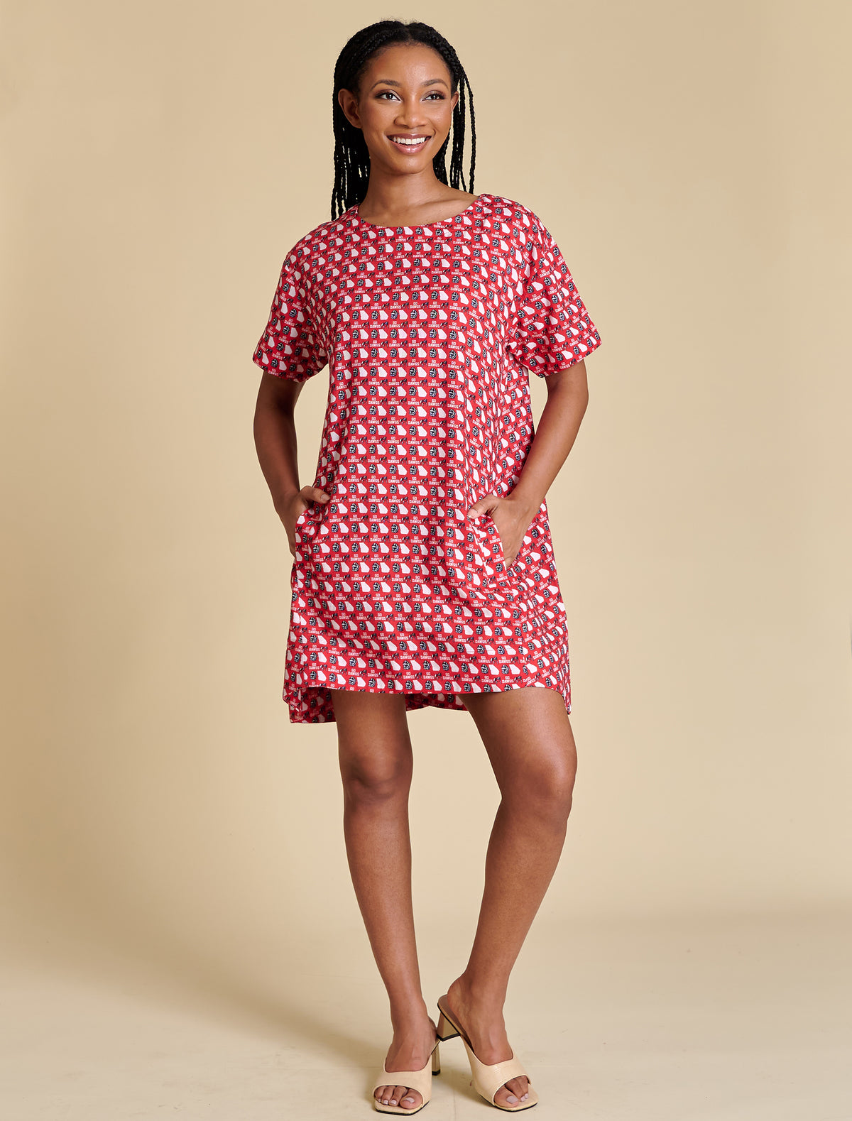 a line day dress The Twill A-Line | Georgia Polka dot Material:LEATHER bridal dress on wedding Photo Must Be Credited for added comfort and