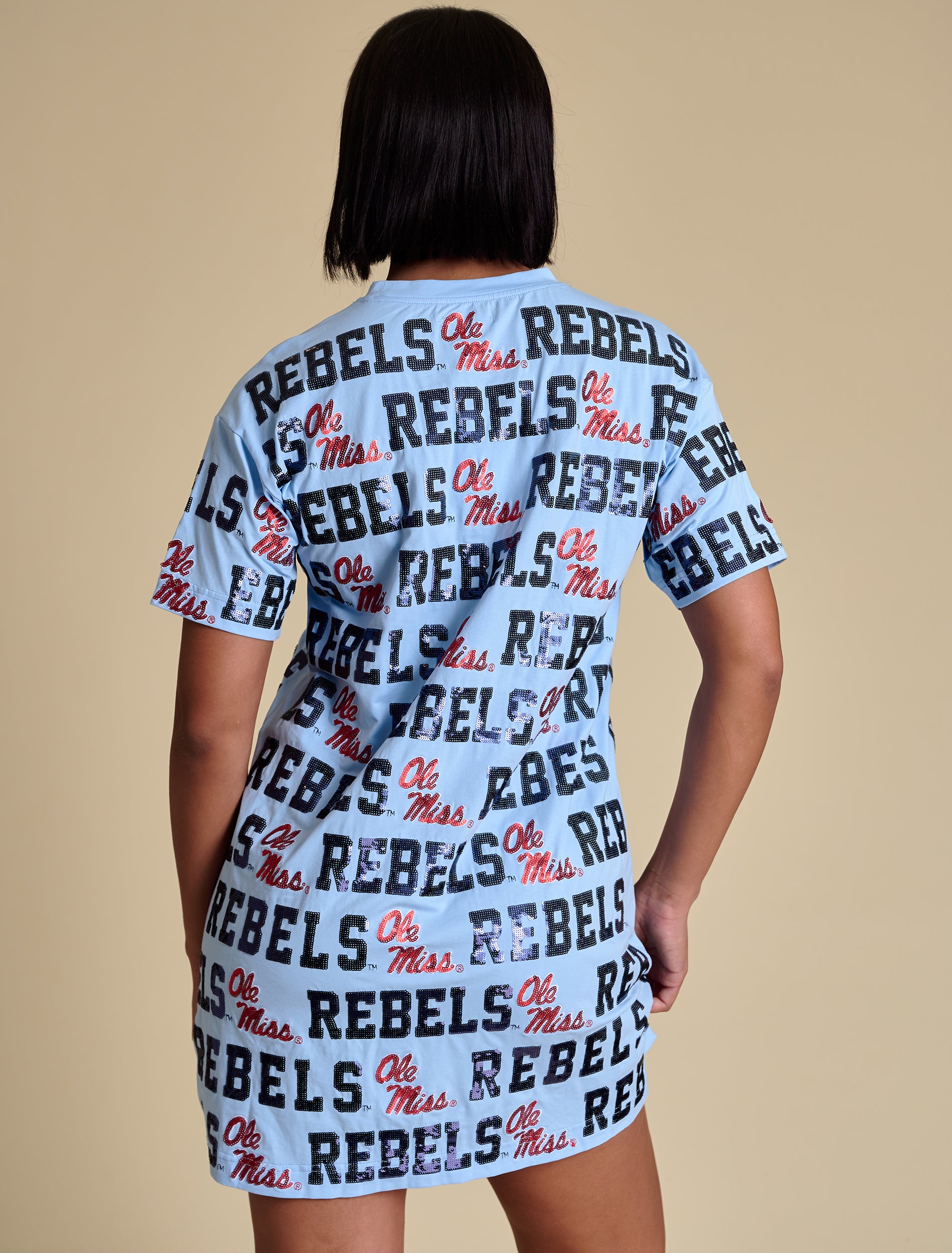 Game Day Sequin Repeat T-Shirt Dress MD Game Day Sequin Repeat T-Shirt Dress MD