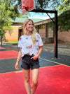 The Basketball Sequin Boxy Tee