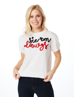 The Sic 'Em Dawgs Glitter Script Shirt