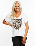 The Tigers Oversized V-Neck | Orange