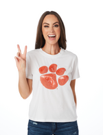 The Paw Sequin Shirt | White
