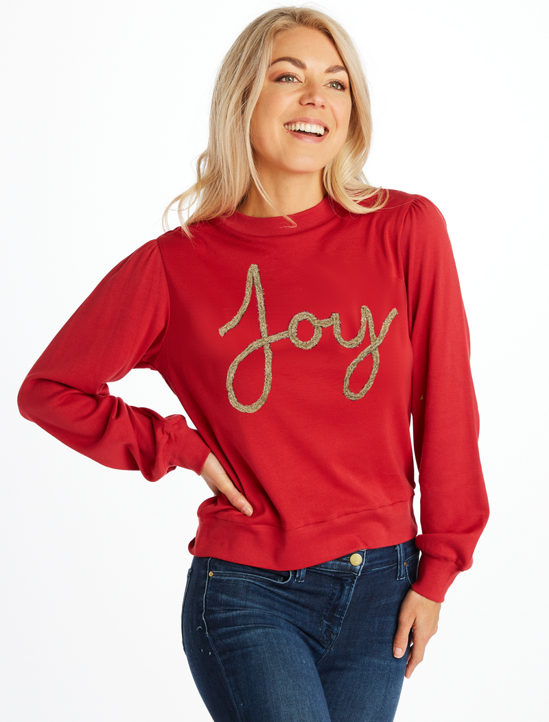 The Joy Glitter Script Long Sleeve