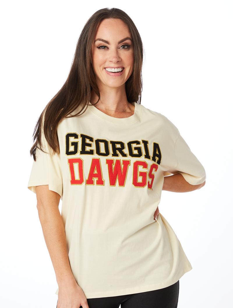 The Georgia Dawgs Varsity Boyfriend Tee