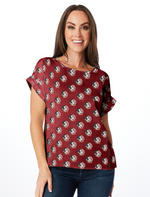 The Seminole Rolled Cuff Blouse