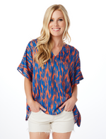The Blue + Orange Oversized Blouse