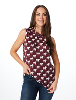 The Bulldog Ruffle Tank