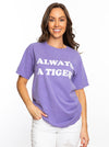 The Always a Tiger Dyed Tee | Purple