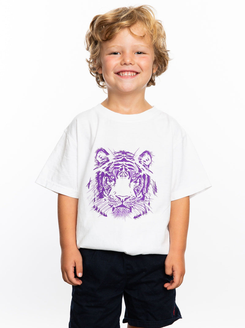 The Unisex Childs Tee | Purple Tiger