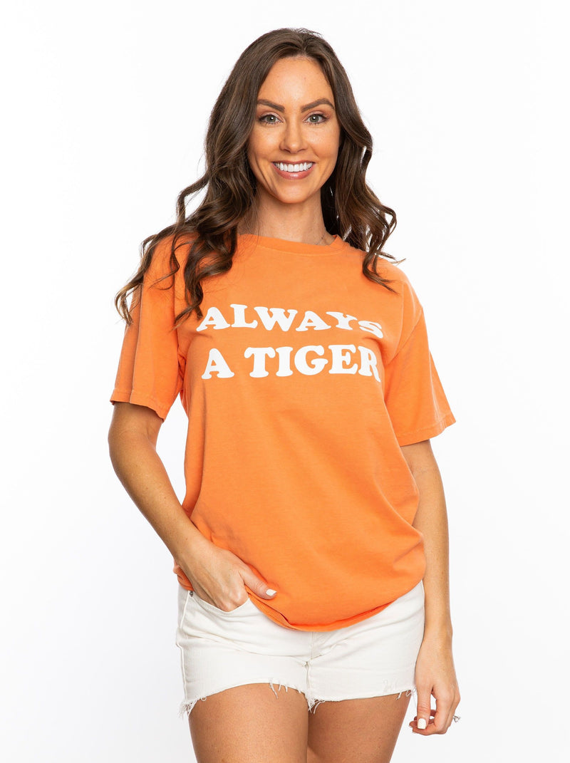 The Always a Tiger Dyed Tee | Orange
