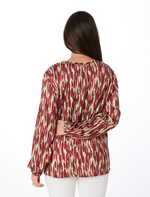 The Garnet + Gold Long Sleeve Blouse