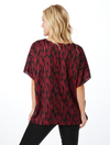 The Garnet + Black Oversized Blouse