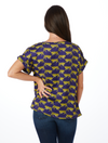 The LSU Rolled Cuff Blouse