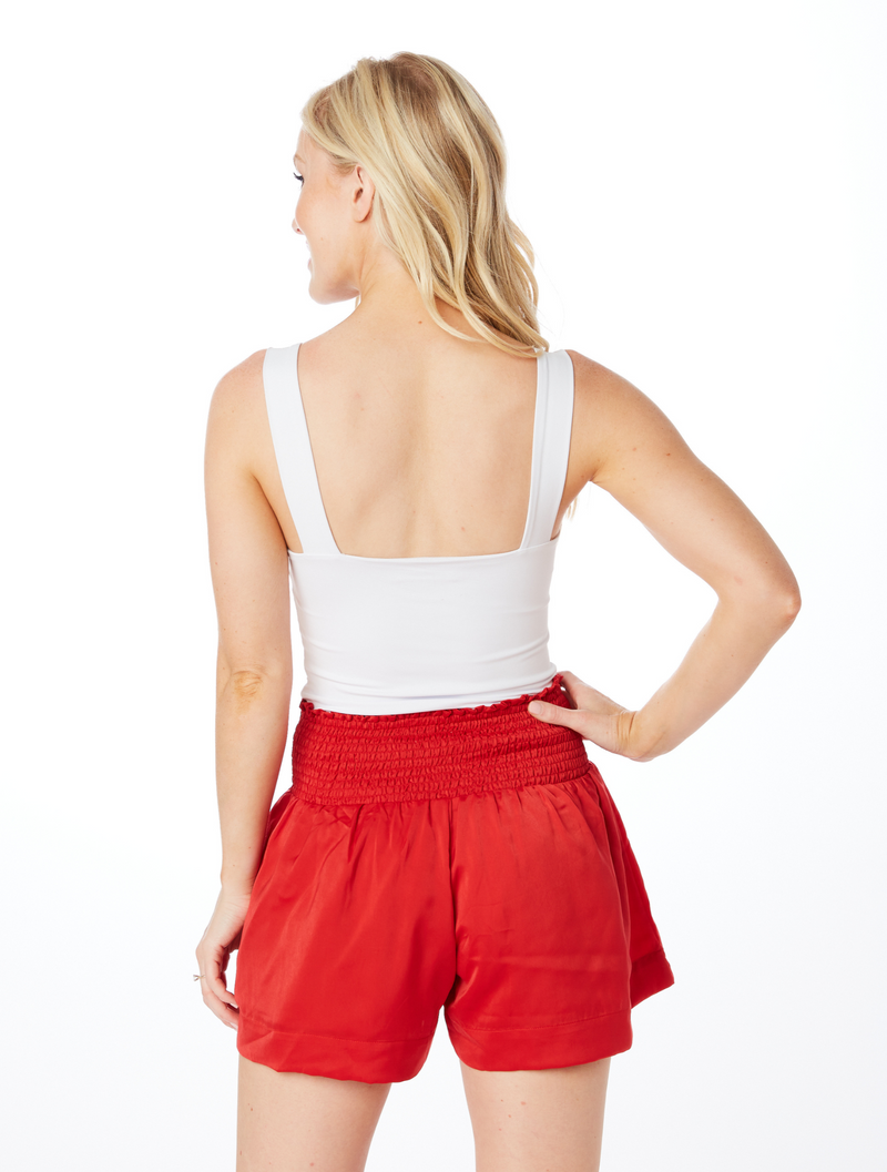 The Smocked Short | Red
