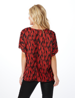 The Red + Black Oversized Blouse