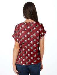 The Seminole Rolled Cuff Blouse