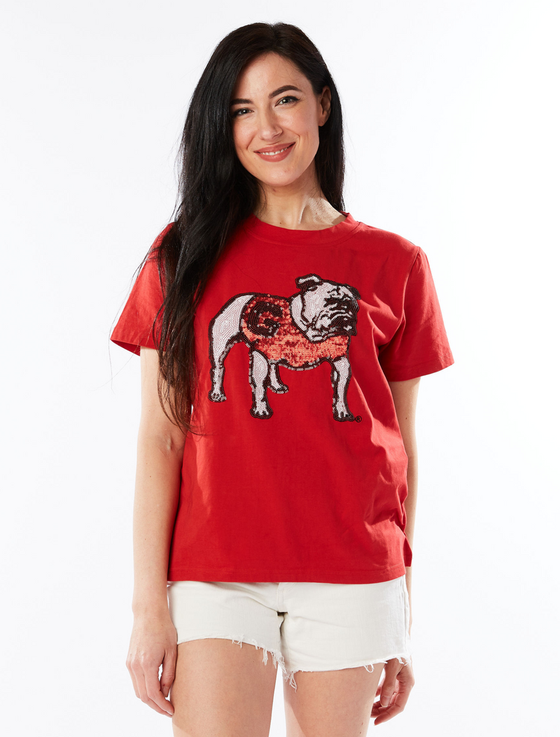 The UGA Sequin Shirt | Red