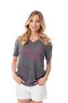 Hog | V-Neck | Asphalt
