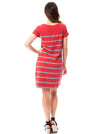 Short Sleeve Stripes | Dress | Crimson + Gray