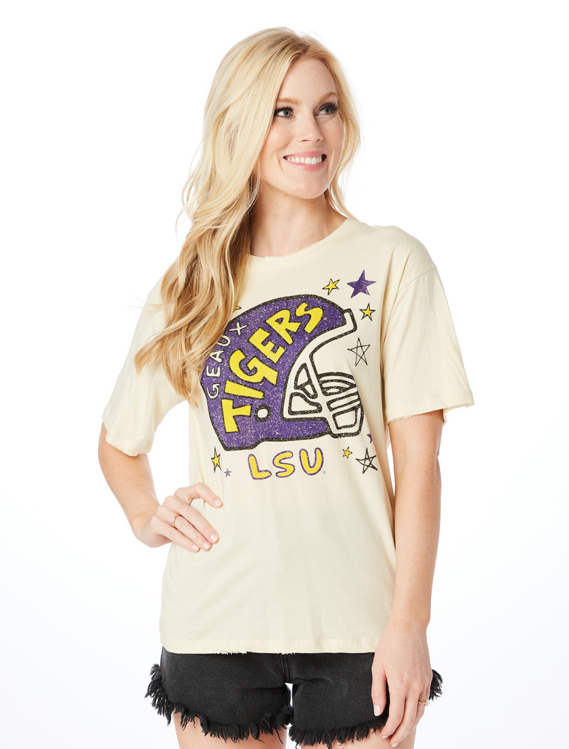 The LSU Helmet Boyfriend Tee