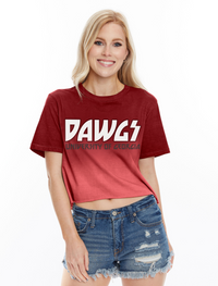 The Dawgs Cropped Boyfriend Tee