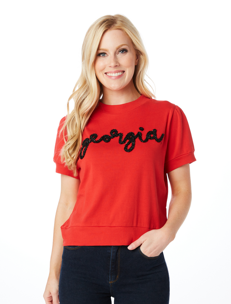 The Georgia Glitter Script Shirt